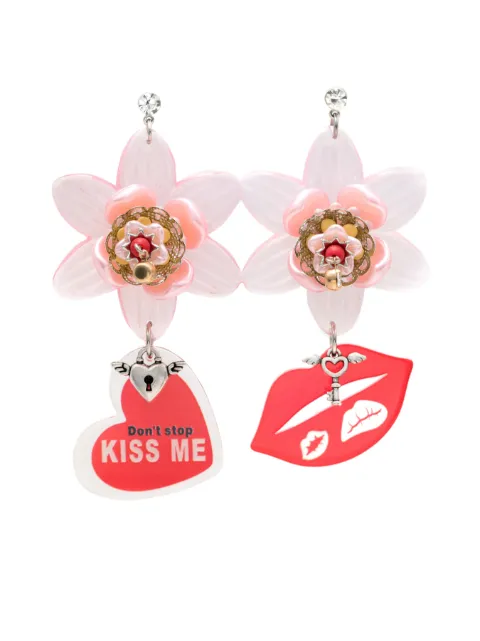 Amir Slama aretes con dije floral