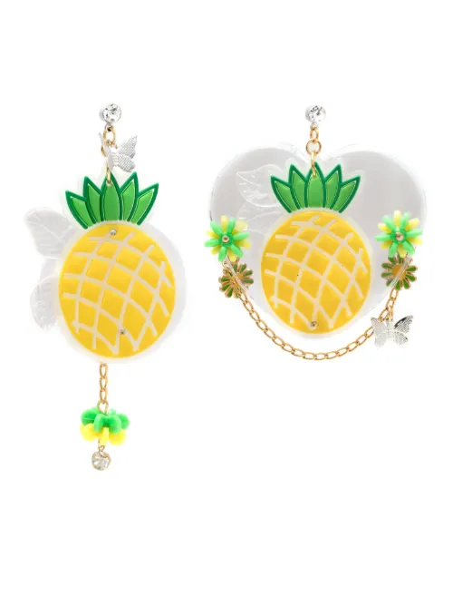 Boucles d'oreilles à breloque ananas - Amir Slama - Modalova
