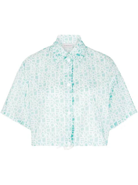 Moncler camisa corta con logo estampado