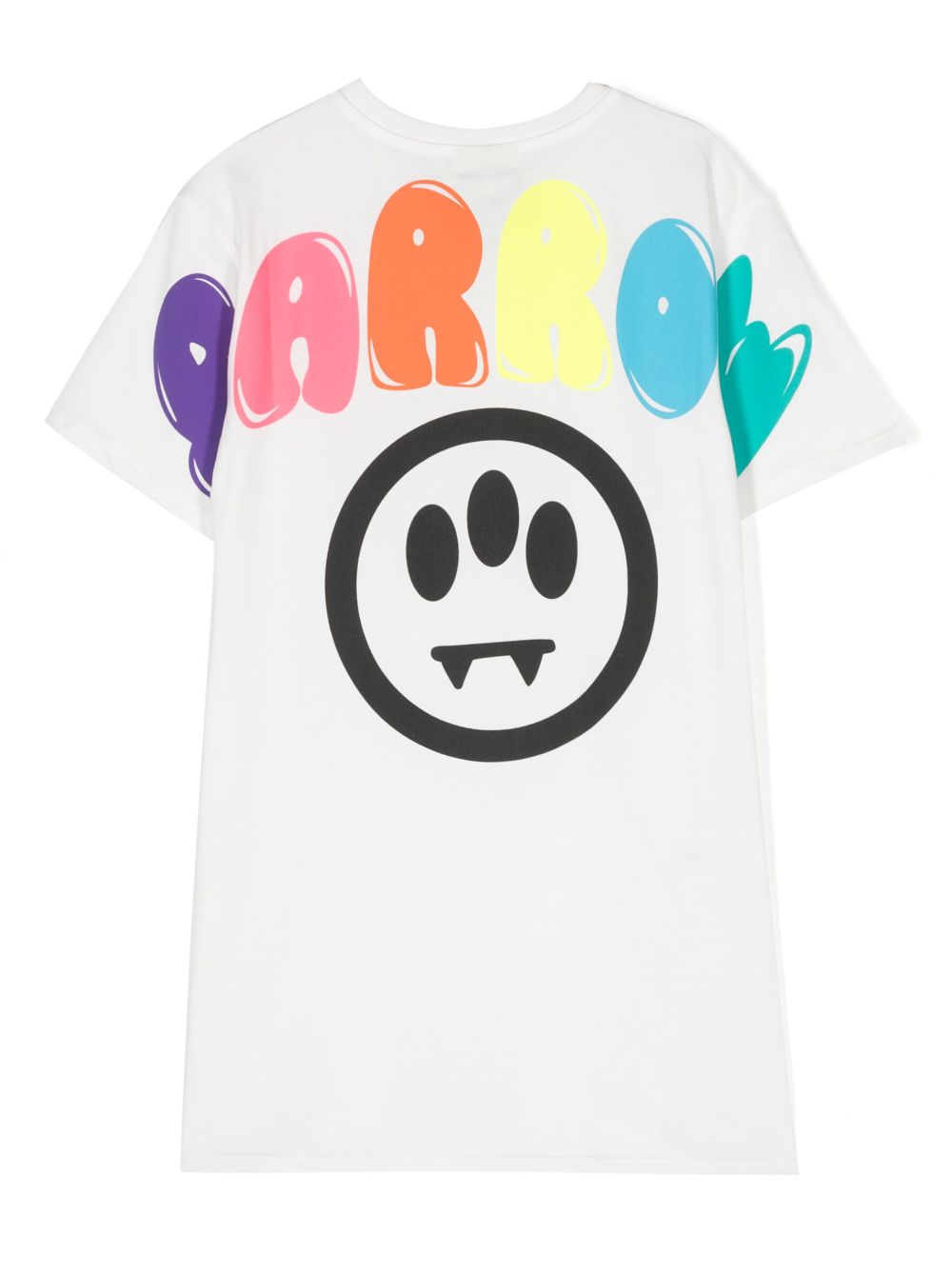 Shop Barrow Logo-print T-shirt Dress In White