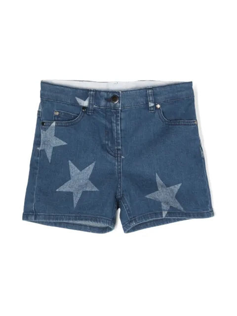 Stella McCartney Kids star-print denim shorts