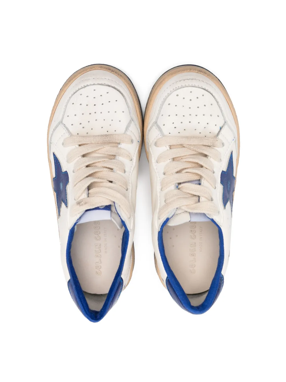 Golden Goose Ballstar Low-top Sneakers In White