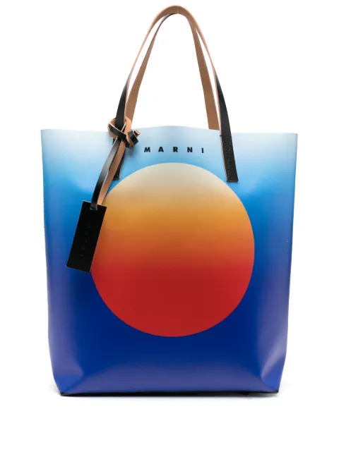 Marni logo印花托特包