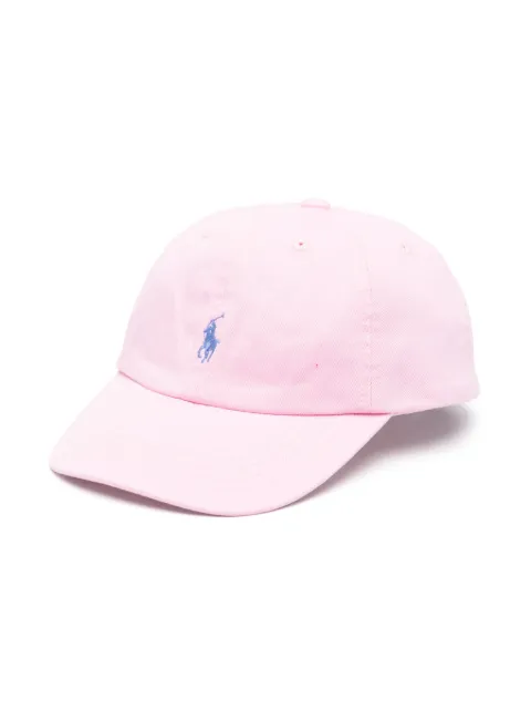 POLO RALPH LAUREN KIDS embroidered-logo cotton cap 