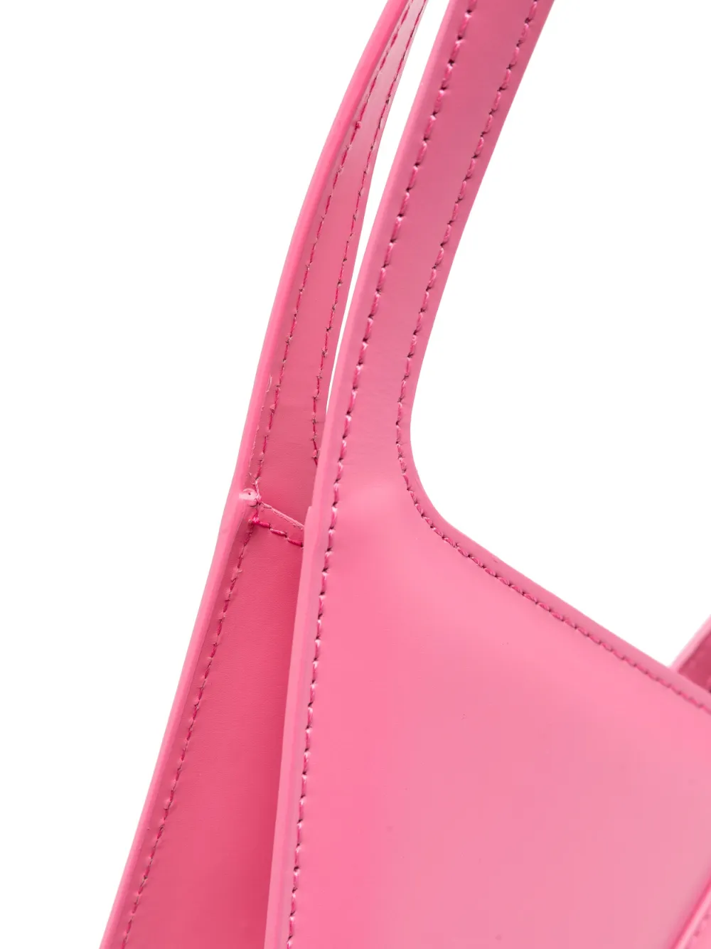 Mm6 Maison Margiela Black Triangle 6 Shoulder Bag In Pink