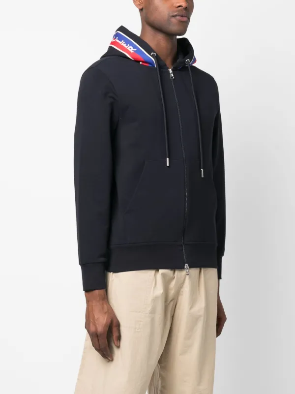 Moncler Logo Patch Zipped Hoodie - Farfetch