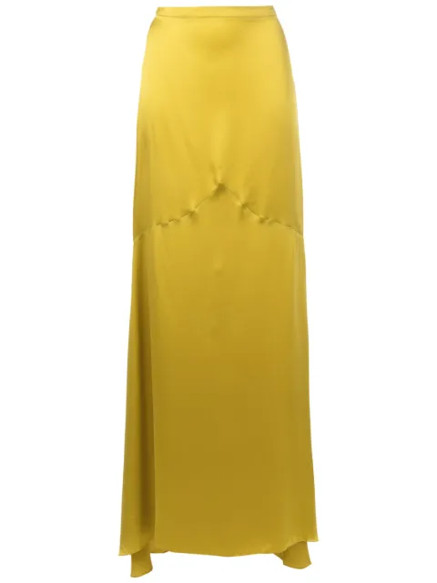 Adriana Degreas high-waist silk skirt 