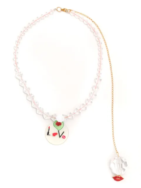 Amir Slama collar de cuentas con dije 