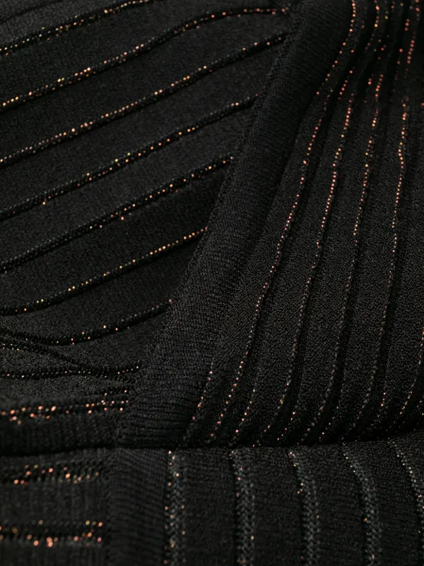 【関税込み】Balmain ブラック Vネック ミニドレス 関税込☆VIP価格【BALMAIN】ブラックミニドレス