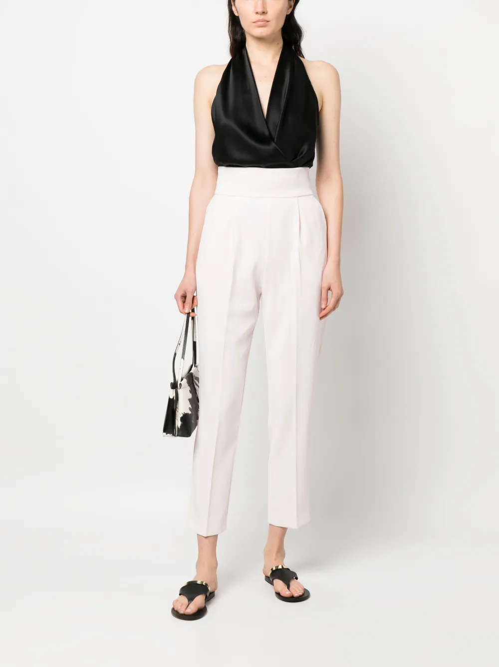 PINKO Cropped broek - Roze