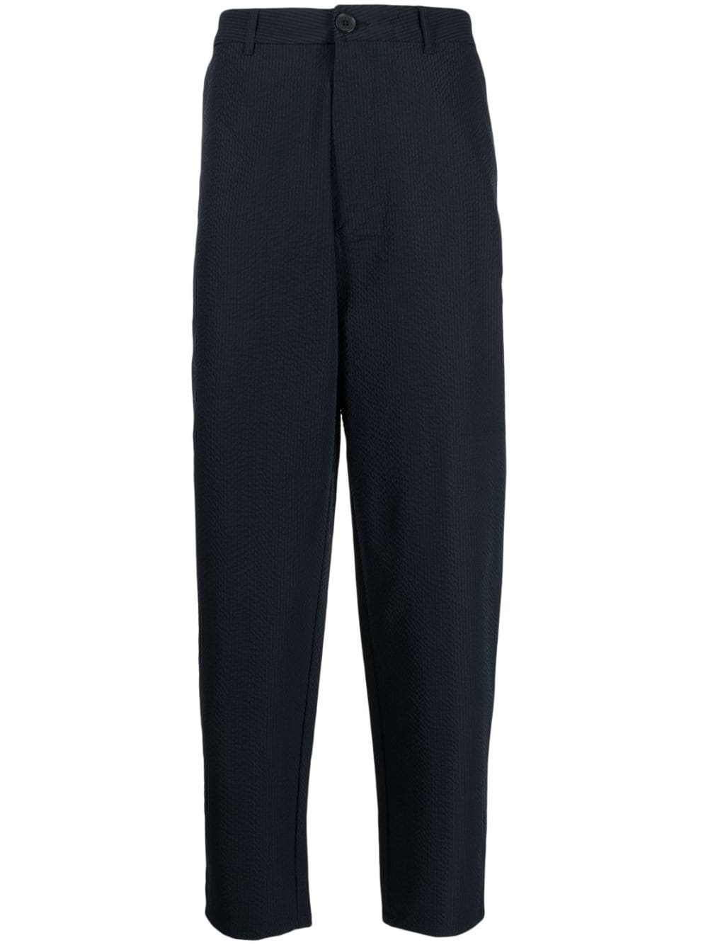 Armani Exchange Pinstripe Tailored Trousers In Blue
