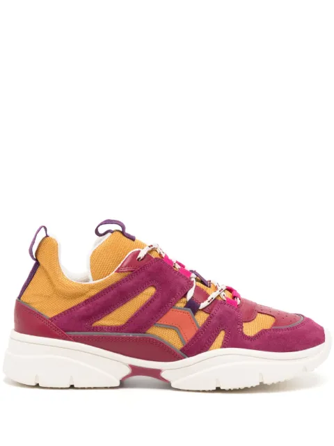 ISABEL MARANT Kindsay panelled leather sneakers
