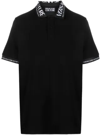 Versace Jeans Couture logo print Polo Shirt Farfetch