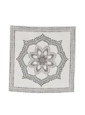 Brunello Cucinelli mandala pattern silk pocket square - Neutrals