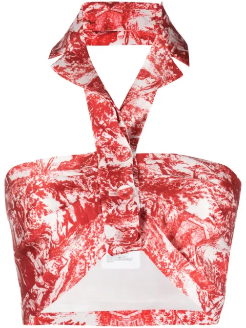 Philosophy Di Lorenzo Serafini graphic-print sleeveless top