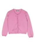 Il Gufo round-neck button-down cardigan - Pink