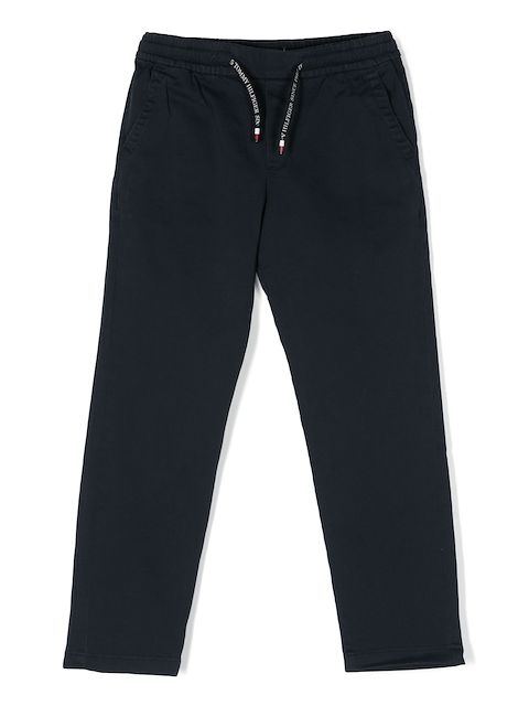 Tommy Hilfiger Junior logo-print drawstring trousers