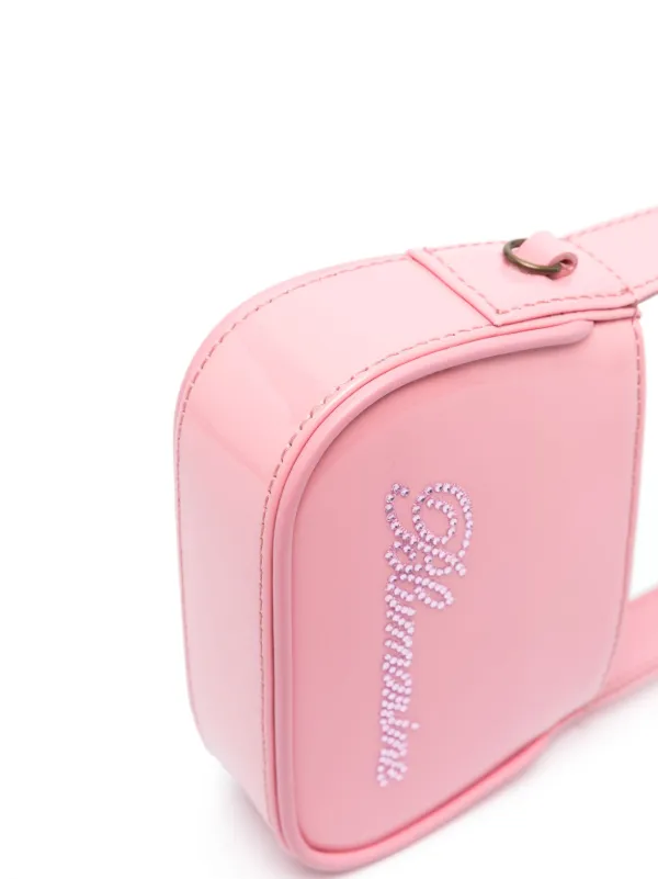 Blumarine ビジューロゴ ハンドバッグ | ピンク | FARFETCH JP