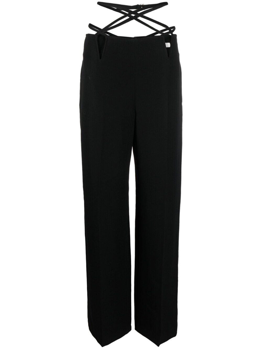 DION LEE V-WIRE STRAIGHT-LEG TROUSERS