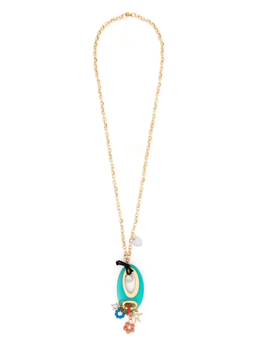 Amir Slama collar de cadena con dije | verde | Image 1