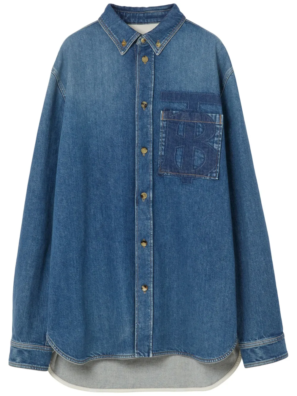 Burberry モノグラム デニムシャツ - Farfetch