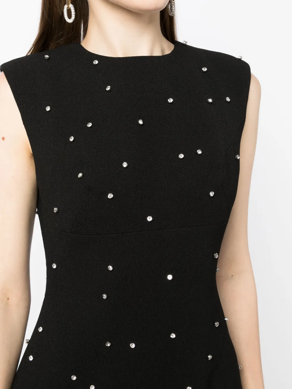 RACHEL GILBERT ALIYAH STUDDED SLEEVELESS DRESS
