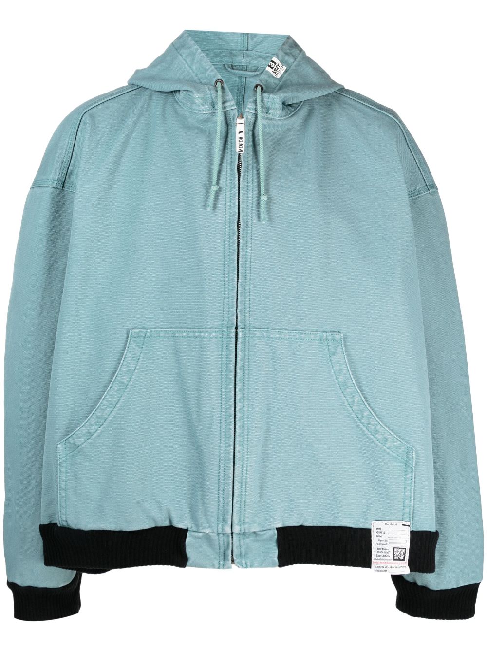 Maison Mihara Yasuhiro zip-up Hooded Cotton Jacket - Farfetch