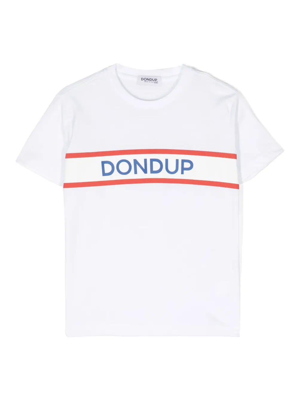 Dondup Logo-print Cotton Short-sleeved T-shirt In White