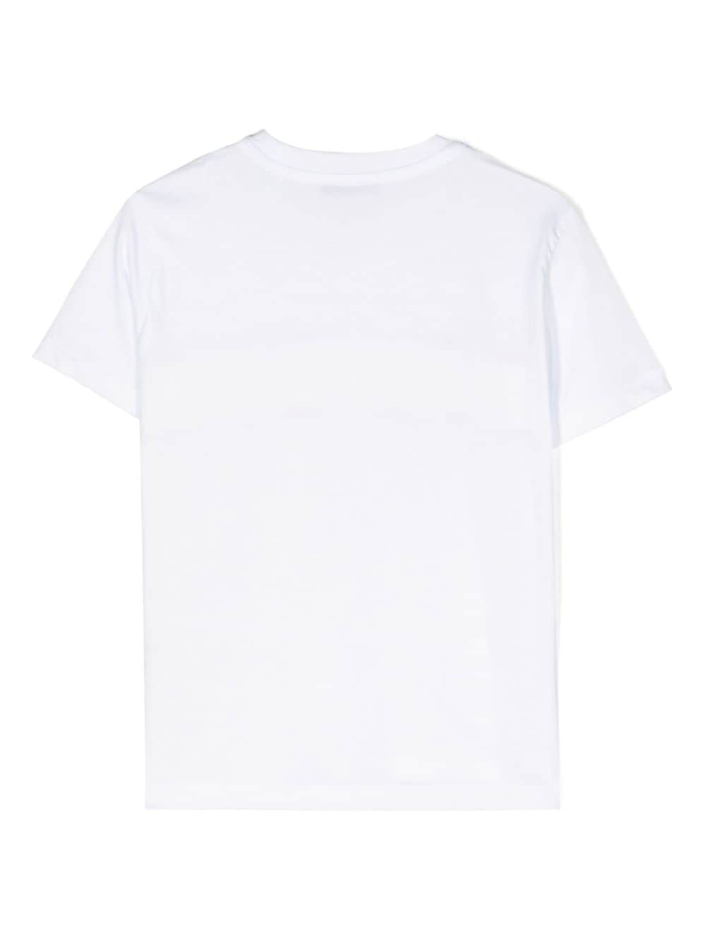 DONDUP KIDS T-shirt met logoprint - Wit