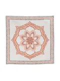 Brunello Cucinelli mandala pattern silk pocket square - Neutrals