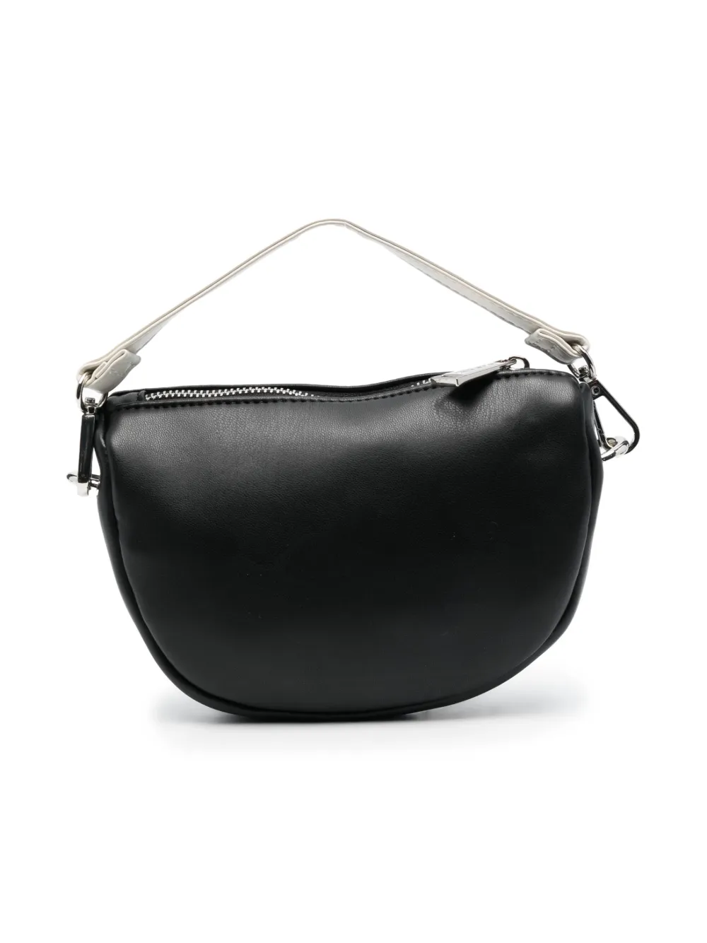 Msgm Logo-embossed Shoulder Bag In Black