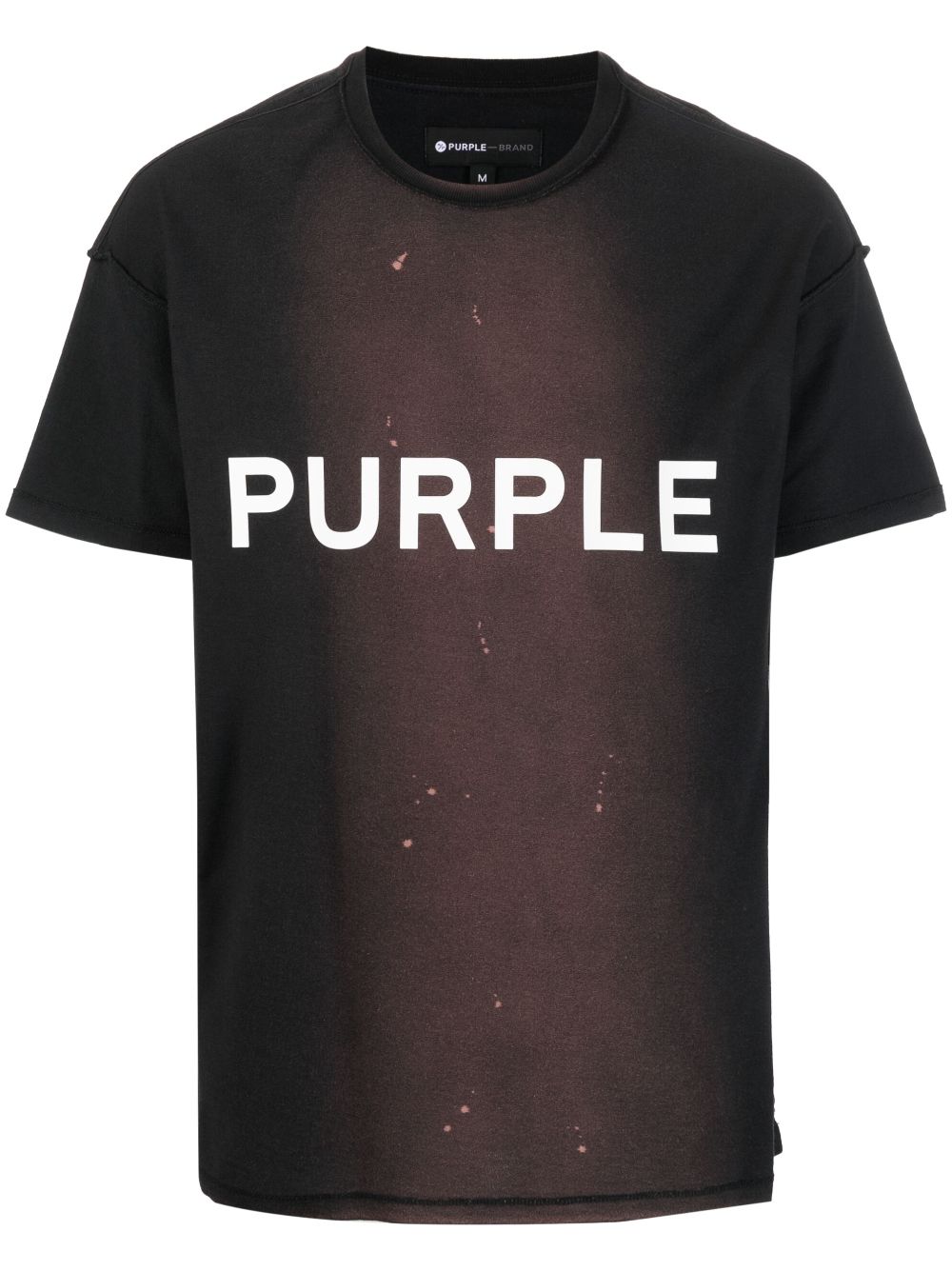 Purple Brand logo-print Textured Jersey T-shirt - Farfetch