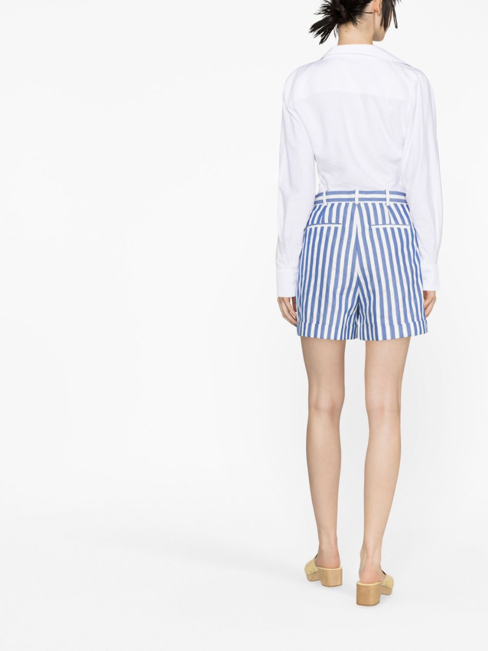 Polo Ralph Lauren striped high-waisted shorts Women