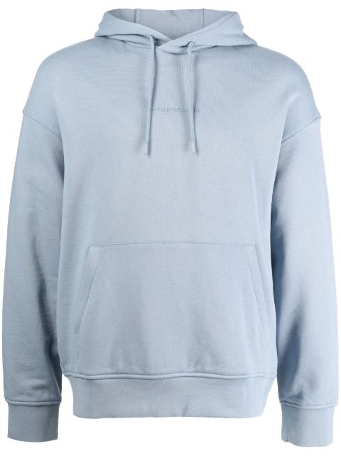 Emporio Armani pouch-pocket cotton hoodie Men