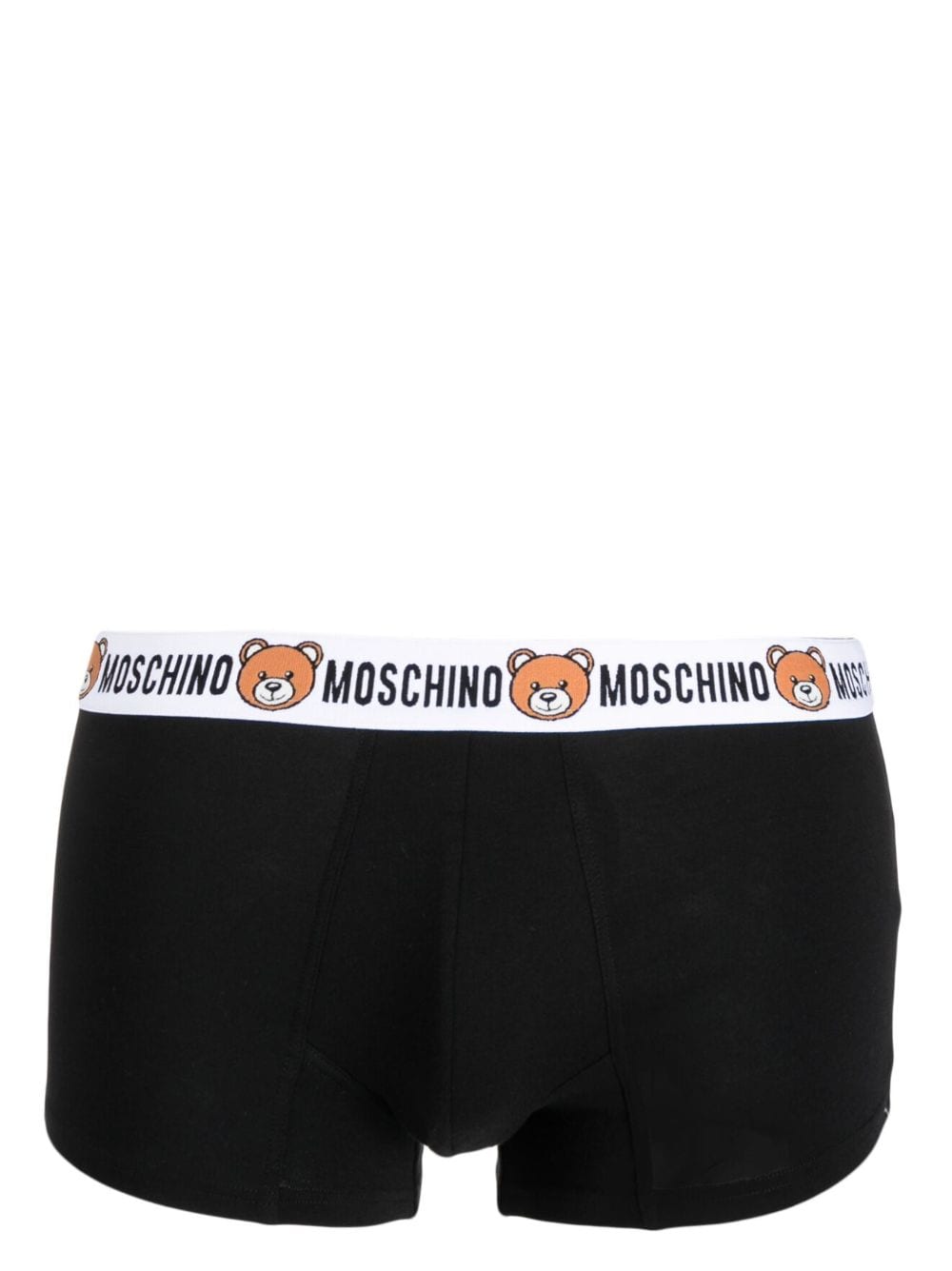 Shop Moschino Teddy Bear Waistband Boxers (pack Of Two) In Black
