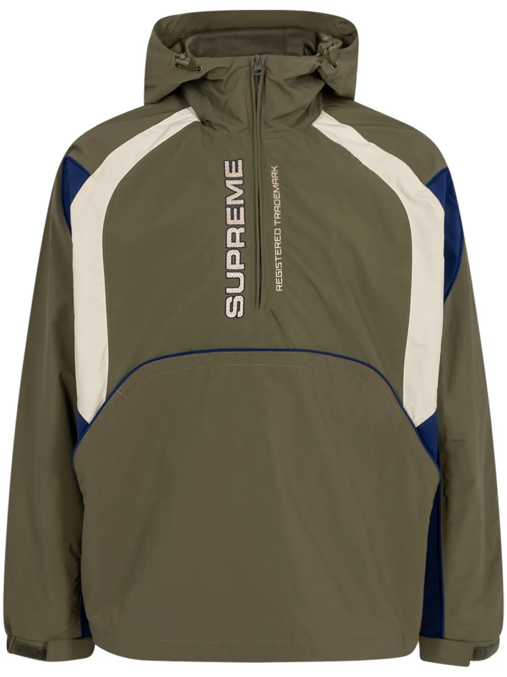 ジャケット/アウターSupreme Paneled Half Zip Pullover Olive ...