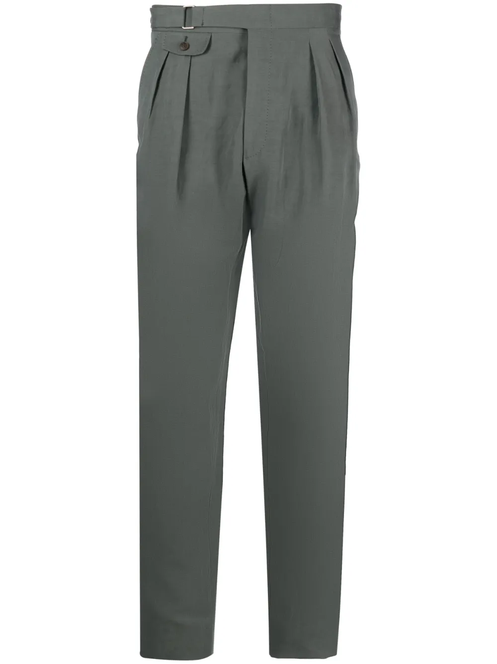 Canali pleat-detail tapered trousers