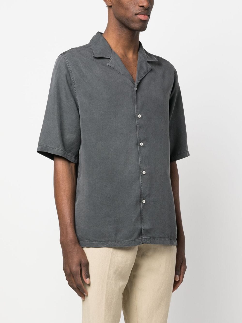 Shop Officine Generale Short-sleeve Shirt In Grau