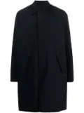 Harris Wharf London button-up long-sleeved coat - Blue