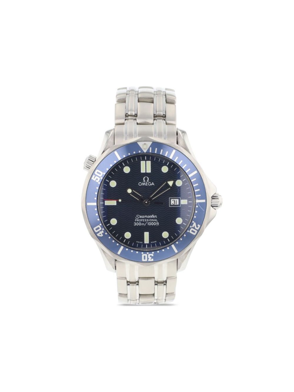 Pre-owned Omega  Seamaster Diver 42mm In Blue