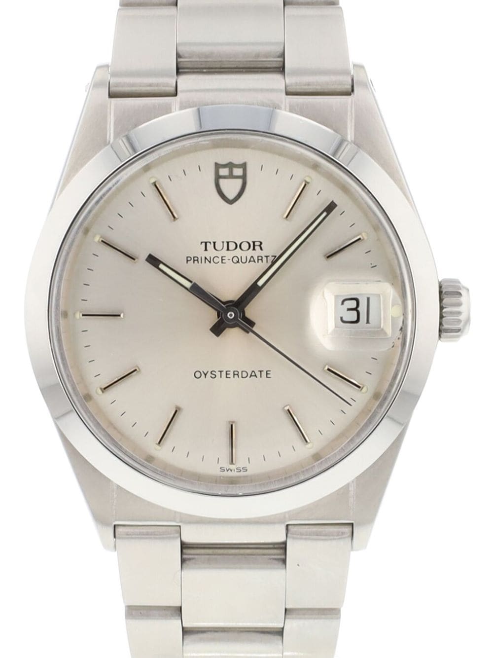 Pre-owned Tudor  Prince Oysterdate In Silver