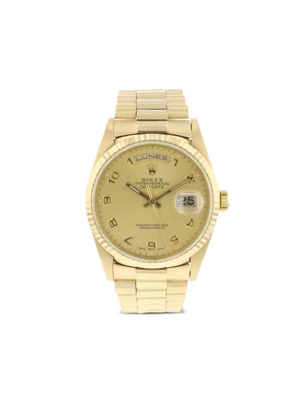 Pre-owned Rolex 1990  Day-date 36mm In Gold