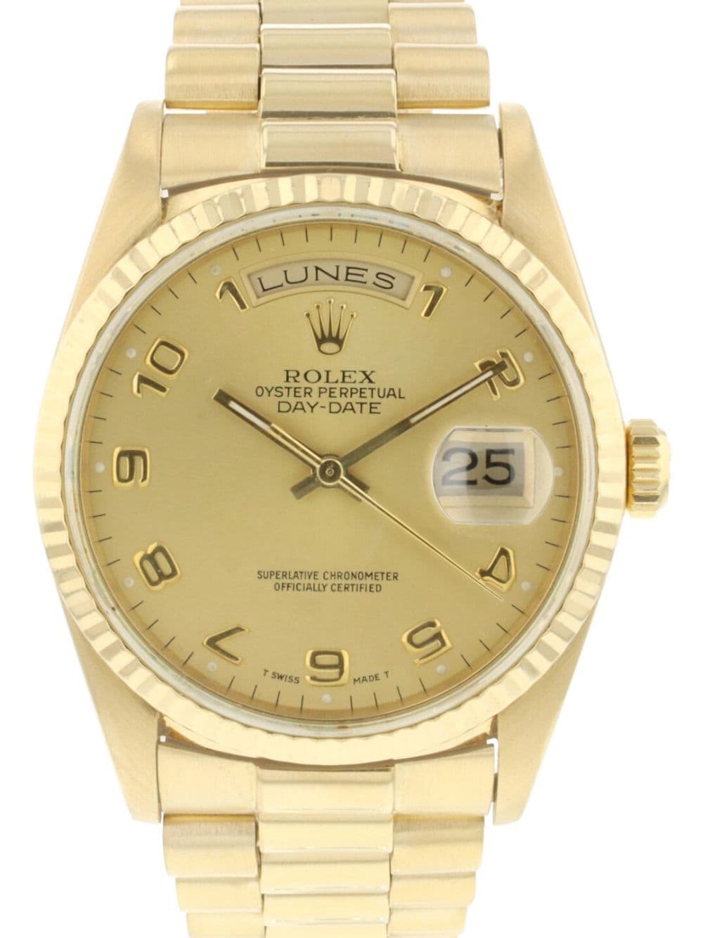 Pre-owned Rolex 1990  Day-date 36mm In Gold