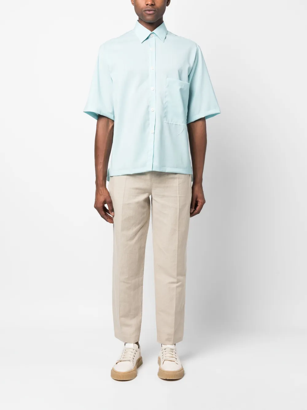 Costumein Wollen overhemd - Blauw