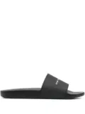 Rick Owens DRKSHDW slogan-print slides - Black