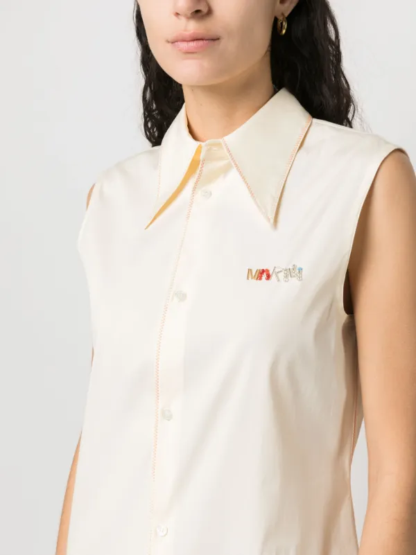 Marni ノースリーブ ドレス | ニュートラル | FARFETCH JP