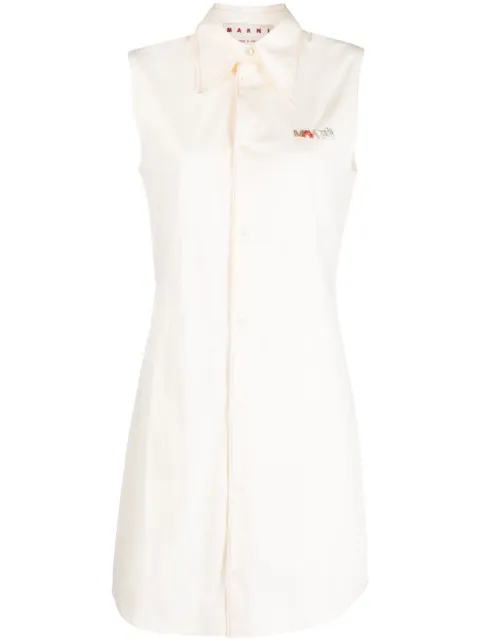 Marni logo-appliqué sleeveless dress