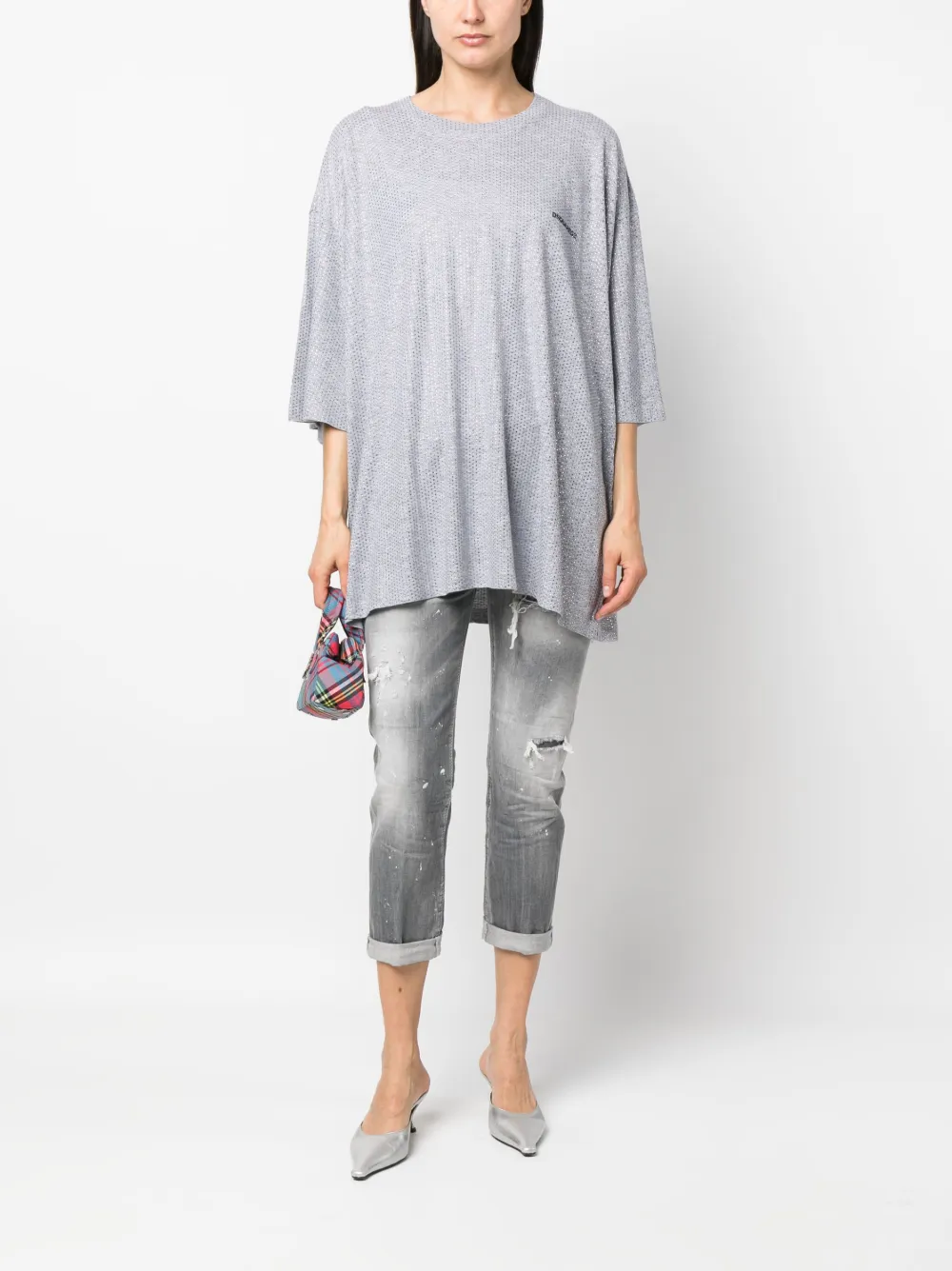 Dsquared2 Cropped jeans - Grijs
