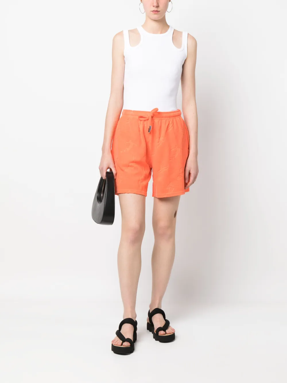Dsquared2 Shorts met trekkoord - Oranje