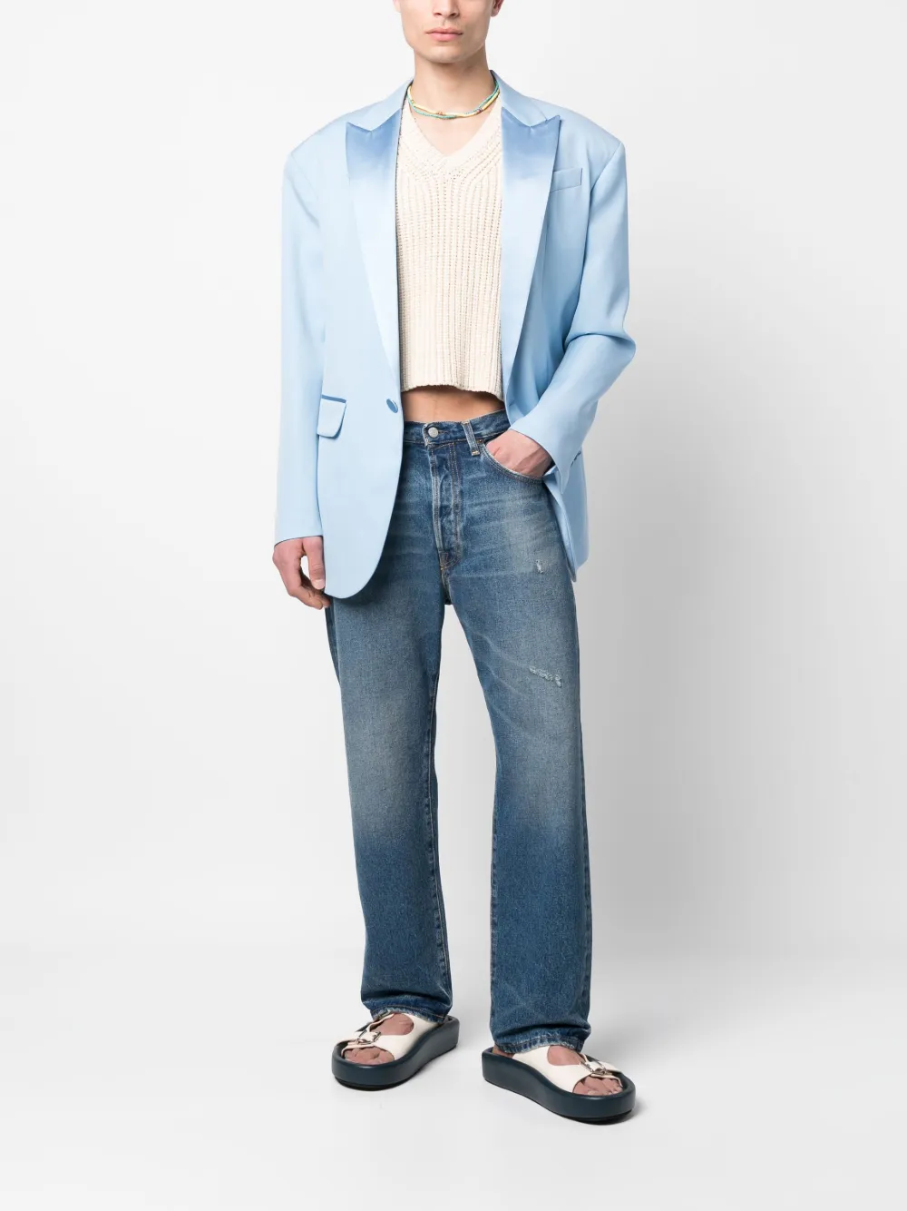 Dsquared2 Blazer met enkele rij knopen - Blauw